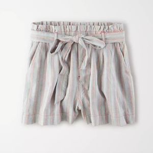 American Eagle High Waisted Paperbag Soft Shorts Small